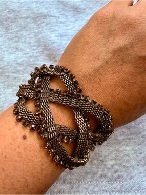 Braided Vintage Celtic Crystal Bracelet